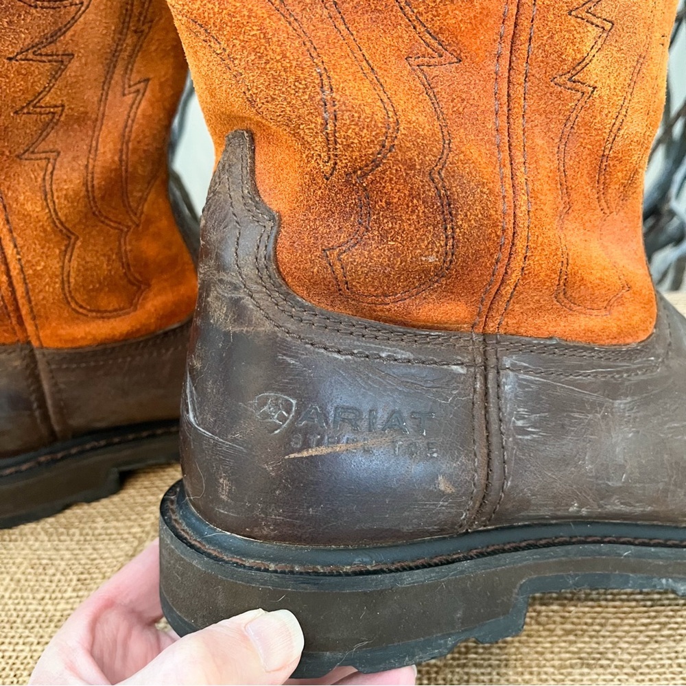 Ariat Men’s Groundbreaker Steel Toe Work Boots Size 12 - Picture 9 of 14